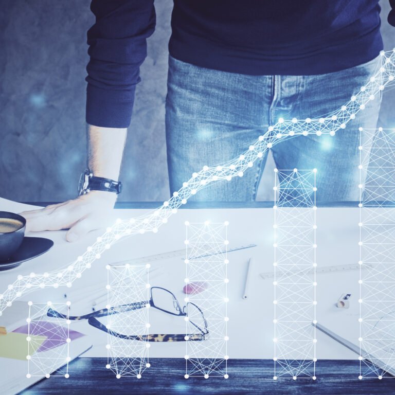 A minimalist 3D visualization of upward growth and strategic scaling, representing Motive Journey’s (MotiveJourney) blueprint for 300% organic growth in the Irish market.