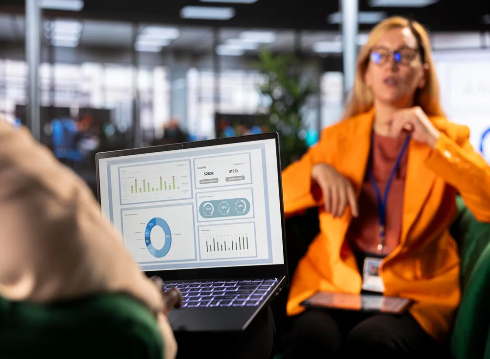 A strategic data dashboard showing predictive growth and consumer trend forecasting for an Irish enterprise.